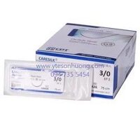 Chỉ Silk 3/0 kim tam giác (hộp 24 tép) (Hộp)