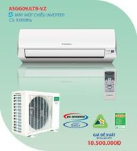 Chi tiết máy lạnh General ASGG09JLTB-V Inverter (Gas R410A)