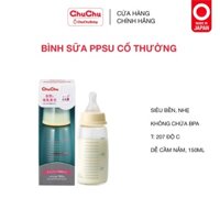 [Chỉ từ 70k] Bình sữa PPSU Chuchu Baby 150ml ngừa sặc, chống đầy hơi với núm ty freesize (hàng có dơ bao bì)