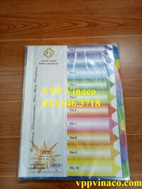 Chia file nhựa 10 màu TL