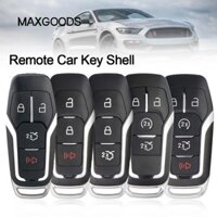 Chìa khóa điều khiển từ xa MAXGOODS, Thay thế vỏ chìa khóa ô tô Lưỡi dao HU101, Chìa khóa ô tô lật 3 / 4 / 5 nút cho Ford / Fusion / Explorer / Edge / Mustang / Mondeo / Kuka 2013-2017