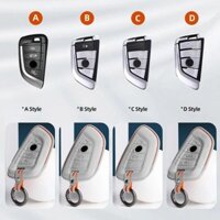 Chìa Khóa Xe Ô Tô Vỏ Cho Xe BMW X1 X5 X6 1 2 3 5 7 Series F15 F16 F20 F22 F30 F32 G30 Tự Động Móc Khóa Bảo Vệ Phụ Kiện