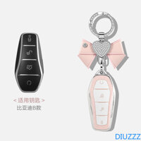 Chìa Khóa Xe Ô Tô Vỏ Fob Cho BYD Song Plus Atto 3 Han EV Tang DM Qin Seal Xe Cá Heo Fob Giá Đỡ Móc Khóa