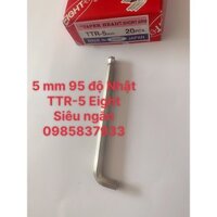 Chìa vặn Lục giác chữ L 5 mm đầu bi siêu ngắn TTR-5 Eight Nhật tại Máy NTT tháo lắp ốc chìm phạm vi hẹp dễ dàng