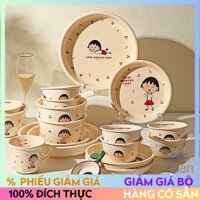 [Chibi Maruko] Bát cơm Bát canh bát đĩa gốm