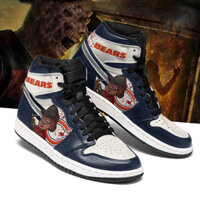 Chicago Bears Nfl Air Jordan 1 Custom Shoes Sneaker V4 J488 - Hinata - 日 本 の 品 質