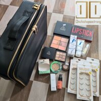 [Chichishopsoctrang] Cốp đựng đồ trang điểm chuyên nghiệp cốp da cao cấp kháng nước