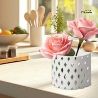 Chicmine _ Chậu trồng cây treo tường Chậu hoa dọc có lỗ thoát nước Tự đứng Lắp đặt đơn giản Chậu trồng treo tường ngoài trời trong nhà