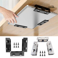 Chicmine☃Giá để đồ Under-Desk Laptop Gắn chịu lực mạnh Lắp đặt đơn giản Kim loại đa năng Giá đỡ kệ dưới máy tính