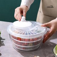Chicmine✌Giỏ Thoát Nước Salad Spinner Thoát Nước Nhanh Dung Tích Lớn Hơn Máy Sấy Rau Củ Quả Đa Năng Máy Giặt Trái Cây Cho Gia Đình