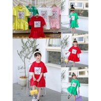 Chiếc váy đuôi cá tay xoè nhẹ xinh xắn cho bé gái (size trung đại)