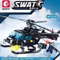 Chiến dịch Diều hâu đen trực thăng bọc thép Hộp quà tặng đồ chơi lắp ráp giáo dục cho bé trai chopper mô hình