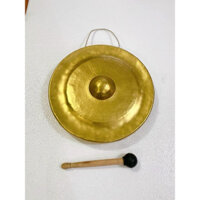 Chiêng đồng vàg kích thước 50 cm x 7 cm nặng  4  den  5 kg chất liệu bằng đồng nguyên chất  chiêng đồng treo phong thủy