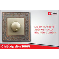 Chiết áp đèn 300W Mặt Vuông Tân Cổ Điển Tenko TK-F88-61