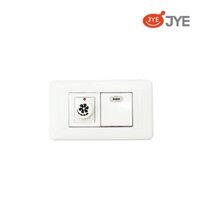 Chiết áp quạt + Công tắc 1 phím 2 chiều JY- P55192