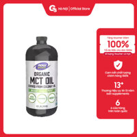 Chiết xuất dầu hữu cơ giảm cân Now Organic MCT Oil Derived From Coconut nhập khẩu Mỹ - Gymstore