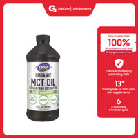 Chiết xuất dầu hữu cơ giảm cân, cung cấp năng lượng Now Organic MCT Oil Derived From Coconut nhập khẩu Mỹ