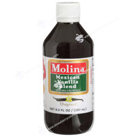 Chiết Xuất Vani Molina Mexican Vanilla Blend, Original, Chai 250 mL (8.3 Fl. Oz.)