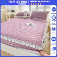 Chiếu cao su bo chun viền bèo sang trọng tinh tế , Chiếu điều hoà cao su bọc đệm chất liệu mềm mịn mát lạnh mẫu mới 2023