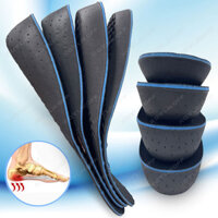 Chiều Cao Tăng Đế Cho Nam Chỉnh Hình Vòm Hỗ Trợ Thoáng Khí Gót Chân Nâng Miếng Lót Giày Chân Đế Thêm 2-5CM Tăng Cường Chiều Cao