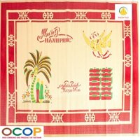 Chiếu Cói 100% Tự Nhiên  In Dừa Loại Đặc Biệt 1m8 x 2m2