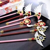 [Chiều Dài 52cm] Gậy Sakura Thủ Lĩnh Thẻ Bài Cosplay Hóa Trang Cao Cấp Màu Sắc Tươi Sáng