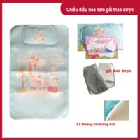 Chiếu điều hòa 3D kèm gối thảo dược cao cấp