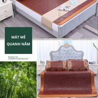 Chiếu Điều Hòa Cao Cấp, Chiếu Trúc Hạt Viền Vải, Chiếu Trúc Mát Lạnh, Hàng Dày, Mắt Đan Khít