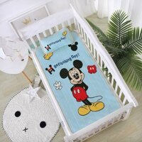 Chiếu điều hoà cao su - Chiếu cao su cho trẻ em kích thước 60x120cm - Tặng kèm 1 vỏ gối
