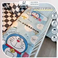 Chiếu điều hòa cao su non 5d cho bé, nệm trẻ em tencel cao cấp kích thước 60cm x 120cm kèm gối