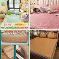 Chiếu Điều Hòa Cao Su Non, Chiếu Mây Điều Hòa Cao Cấp 3D Lót Lụa, Chiếu Nằm Mát, An Toàn Cho Mọi Gia Đình