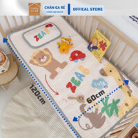 Chiếu Điều Hoà Cao Su Non latex Tặng Kèm Gối Cho Bé In Hình 3D kích thước 60x120cm thoáng khí mềm mịn(tặng kèm ruột gối)