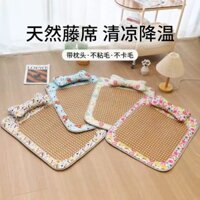 Chiếu điều hoà cho chó mèo ngủ thoải mái, lạnh lạnh - Thảm trải giường mát mẻ mùa hè gối có thể tháo rời - Goon Đây