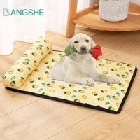 Chiếu điều hoà cho mèo cưng BANGSHE, Đồ dùng cho thú cưng Tiếp tục làm mát Thảm lót chó bằng lụa băng, Thảm lót chó di động chống trượt bền bỉ Giường ngủ tại nhà