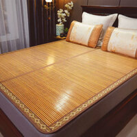 Chiếu Điều Hòa Đa Năng Họa Tiết Vân Gỗ Cao Cấp, Chiếu Trúc Tăm Tre