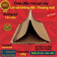 Chiếu điều hòa sợi mây tre đan tổng hợp lót vải không dệt cao cấp hàng xuất khẩu 2 mặt giá rẻ 1m2 1m6 1m8 D Danido - Chiếu đại 1.8x2m