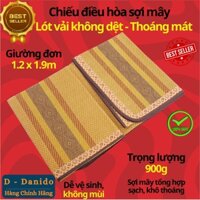 Chiếu điều hòa sợi mây tre đan tổng hợp lót vải không dệt cao cấp hàng xuất khẩu 2 mặt giá rẻ 1m2 1m6 1m8 D Danido - Chiếu đơn 1.2mx2m