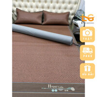 Chiếu điều hoà sợi mây tự nhiên chiếu VIP tặng kèm 2 vỏ gối HÀNG NỘI ĐỊA TRUNG mềm mát thoáng khí sang trọng LINH GIANG