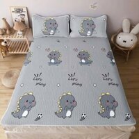 Chiếu điều hòa Vải Tencel bông xơ đậu siêu mát mịn , Thảm trải giường 5D mùa hè mẫu mới (TẶNG KÈM VỎ GỐI)