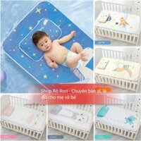 Chiếu lụa điều hòa MANNY kèm Gối thảo dược - Set chiếu điều hòa kèm gối Muslin Tree cho bé - Shop Rô Ron