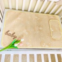 Chiếu lụa điều hòa tặng kèm gối thảo dược cho bé - Chiếu điều hòa cho bé