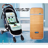 Chiếu lụa lót xe đẩy, chiếu điều hoà, chiếu trúc tăm tre cao cấp cho bé.