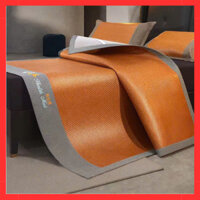 Chiếu mây tự nhiên HEALTH MAT hàng nhập khẩu cao câp,Chiếu mây lạnh điều hòa  hàng nội địa có chun cài góc kèm 2 vỏ gối
