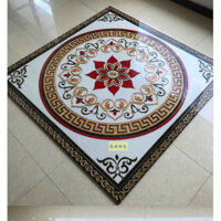 Chiếu nghỉ viên 80x80cm-thảm hoa văn 3d lát nền
