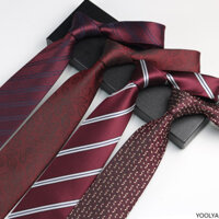 Chiều rộng 8cm Burgundy cà vạt nam trang trọng đám cưới lễ hội chú rể Áo sơ mi Phụ kiện