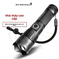 Chiếu sáng ngoài trời Chống nước Ánh sáng mạnh P50 Đèn pin sạc đa chức năng khẩn cấp tầm xa di động