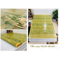 Chiếu tre/trúc 2mx2m2 chiếu cao bằng hoa/ chiếu gỗ hoa mùa hè tây bắc màu ngẫu nhiên