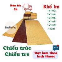 Chiếu trúc 1m, Chiếu tre 1m, chiếu tre hạt nằm mát, điều hòa dành cho giường đơn - Bếp Bố Yêu