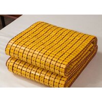 Chiếu trúc 1m6x1m9 màu vàng không viền, chiếu tre cao cấp Việt Nam, thương hiệu Lan Lan