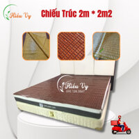 Chiếu trúc 2m*2m2 không viền hạt nâu và hạt vàng